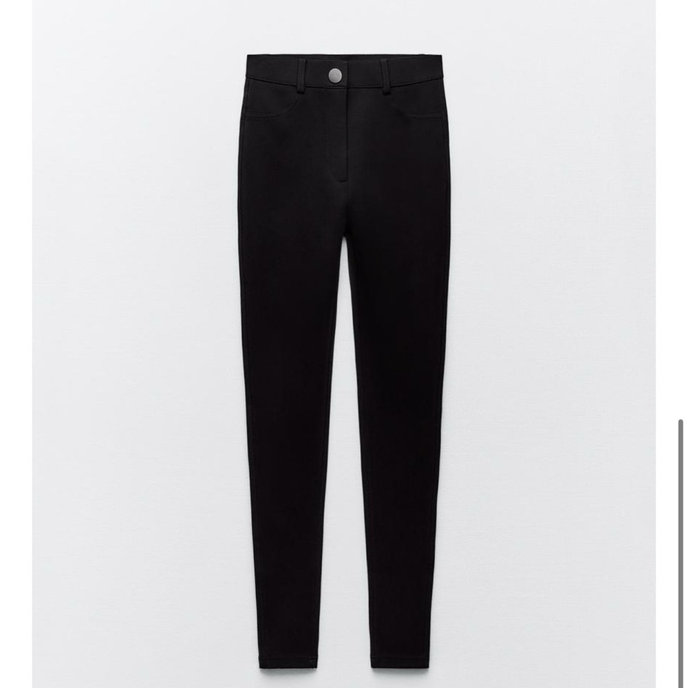 Zara black high rise jeggings XXL new with tags